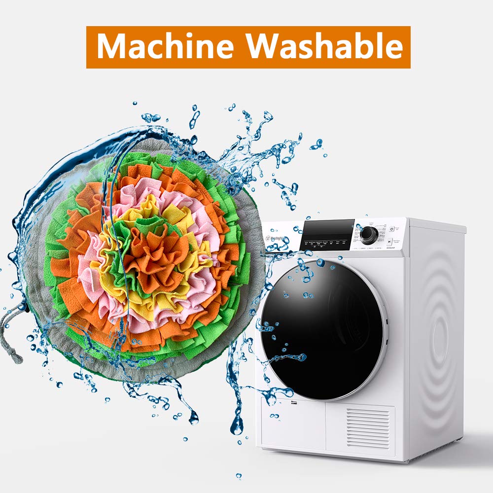 Snuffle Mat for Dogs, Interactive Foraging Puzzle Blanket, Nosework Feeding Bowl Sniffing Pad for Cats Puppies Small Medium Pets