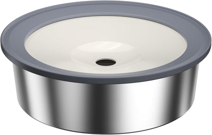 No Spill Dog Water Bowl, 1.5L Stainless Steel Slow Drinking Water Dish Dispenser, Spilling Drip & Splash Proof Slobber Stopper for Dogs Cats Messy Drinkers