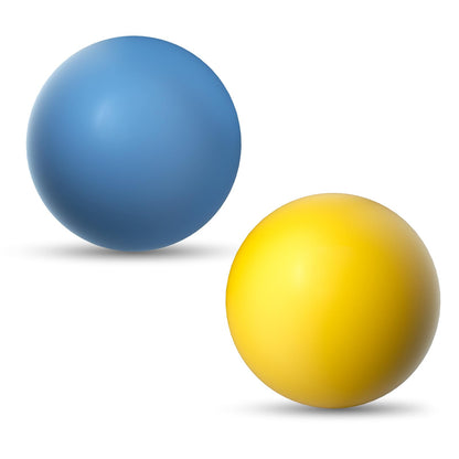 SCHITEC Dog Balls Indestructible, [2 Pack] Solid Rubber Bouncy Fetch Ball for Aggressive Chewers, Durable Chew Toy for Medium Large Dogs