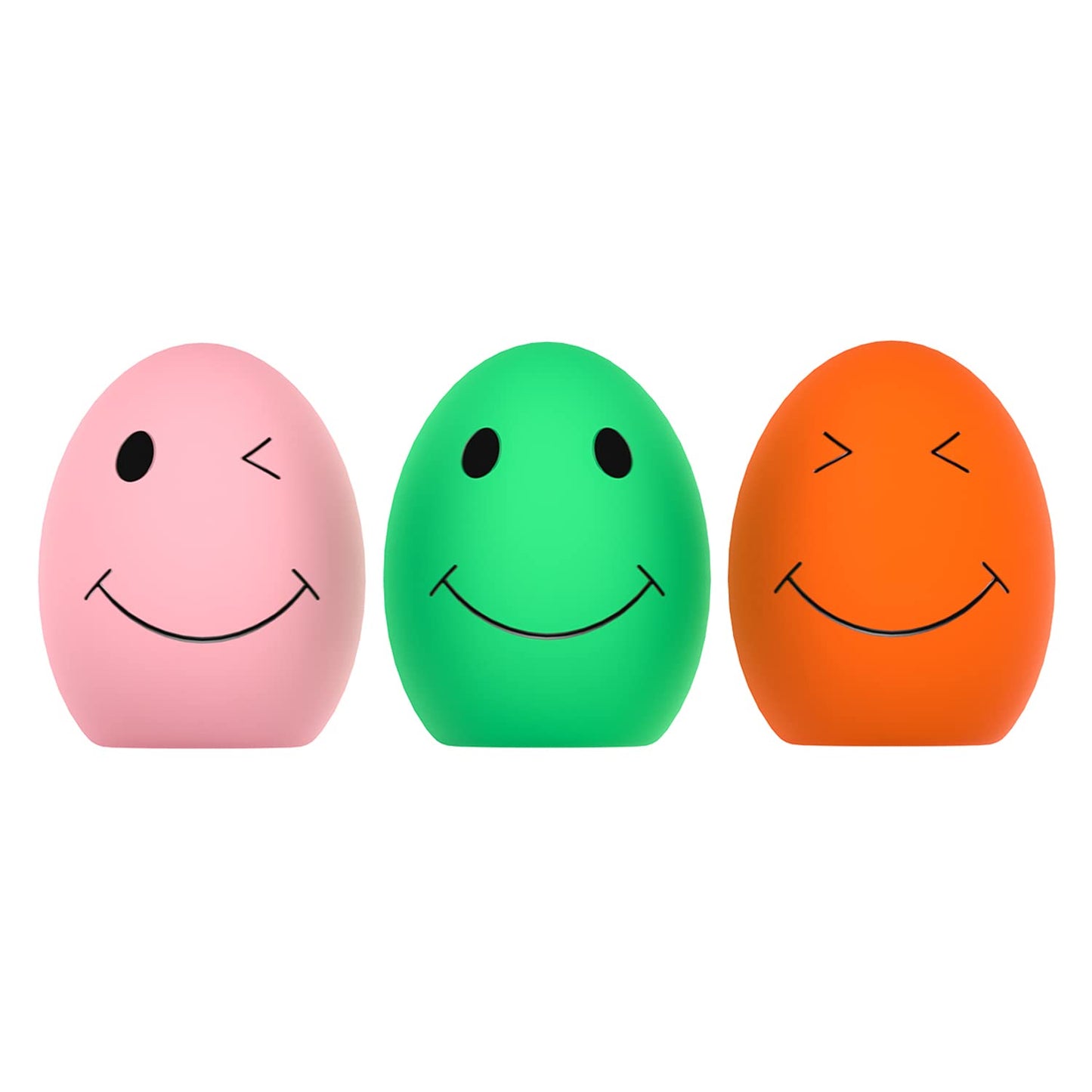 Dog Squeaky Toy, Latex Bouncy Egg Balls with Squeaker for Puppy Small Pet Dogs, Soft Rubber Sound Toys for Interactive Fetch Play