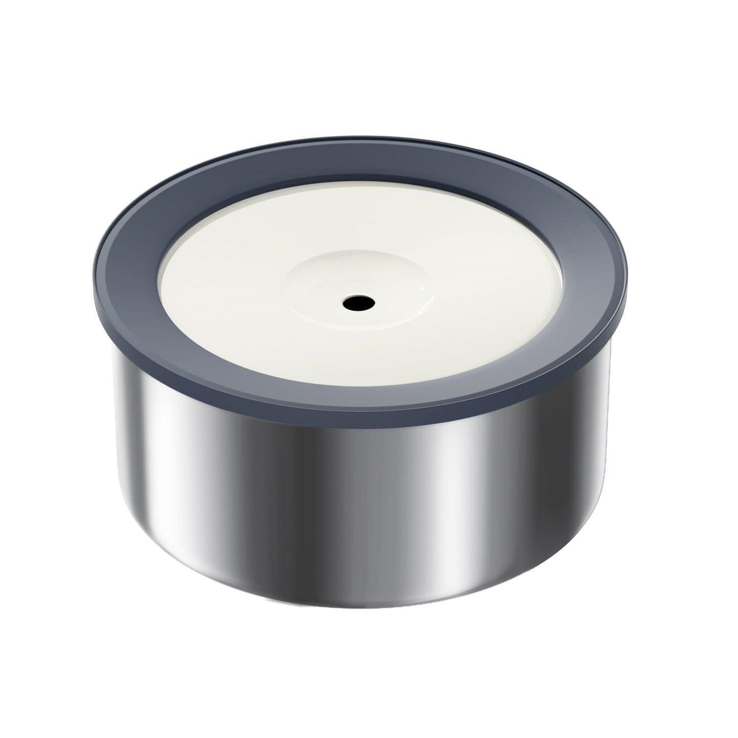 No Spill Water Bowl for Dogs, 2L Large Stainless Steel Slow Drinking Water Dish Dispenser, Spilling Drip & Splash Proof Slobber Stopper for Messy Drinkers