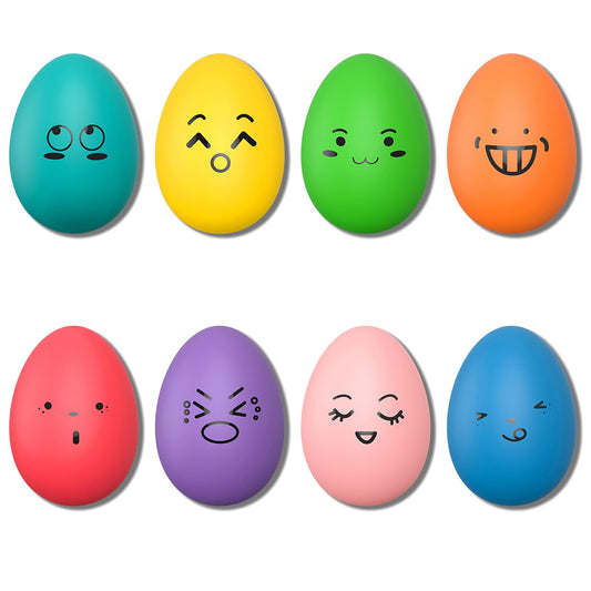 SCHITEC Squeaky Dog Toys, [8 Pack] Latex Squeak Dog Ball for Small Pets & Puppies, 2.3” Soft Rubber Bouncy Interactive Fetch Balls