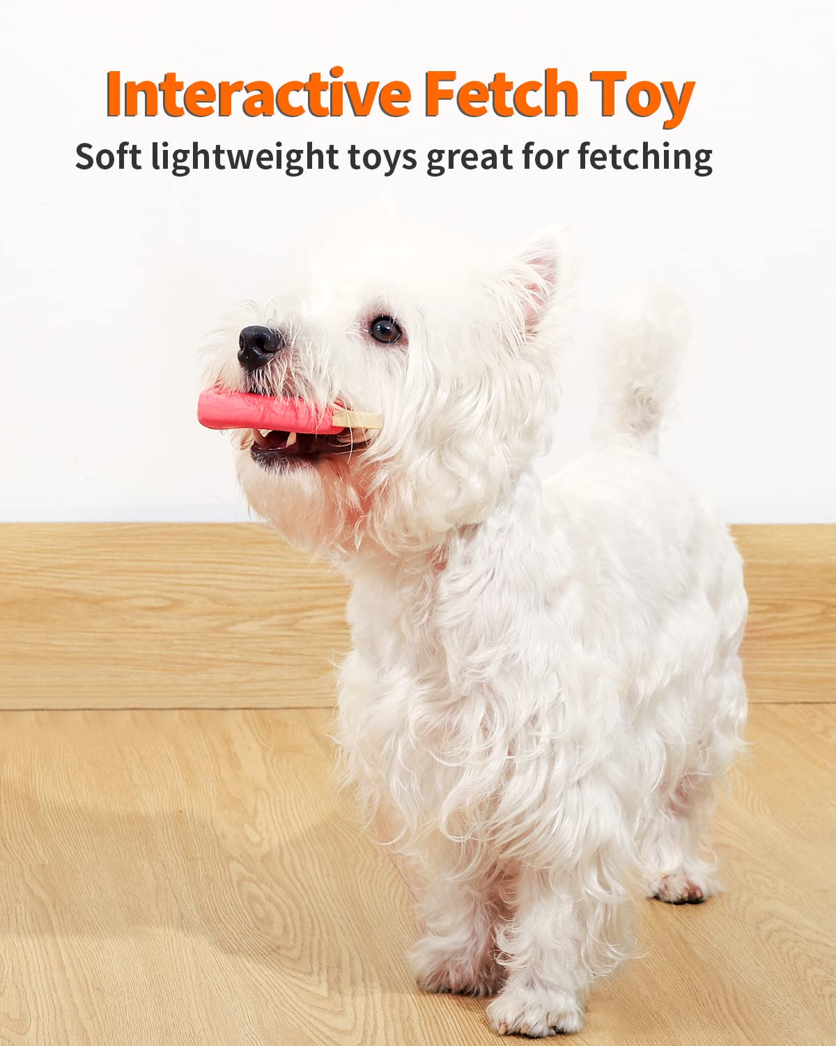 SCHITEC Squeaky Dog Toy, [4 Pack] Natural Latex Rubber Interactive Toys for Small Dogs Puppies