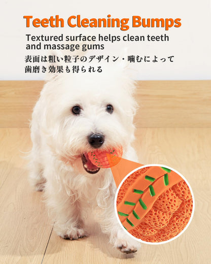 SCHITEC Squeaky Dog Balls, [4 Pack] Interactive Latex Rubber Squeak Dog Toys, 2.4'' Soft Bouncy Fetch Play Ball Toy for Small Dogs Puppies