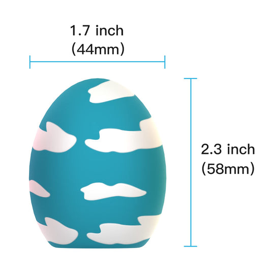 Dog Squeaky Toy, Latex Bouncy Egg Balls with Squeaker for Puppy Small Pet Dogs, Soft Rubber Sound Toys for Interactive Fetch Play