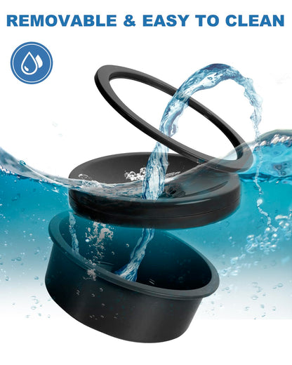 No Spill Water Bowl for Dogs, 30oz Slow Drinking Dog Slobber Stopper, Non Spilling Messy Splash or Drip