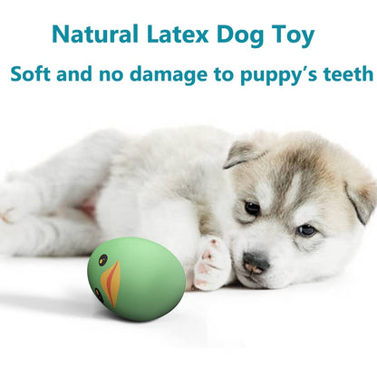 SCHITEC Squeaky Dog Toys, [8 Pack] Latex Squeaker Bouncy Egg for Small Medium Pets Puppies, 2.5” Soft Animal Rubber Interactive Fetch Ball Set