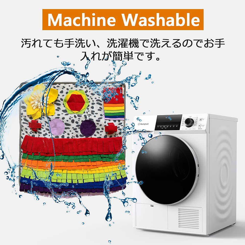 Snuffle Mat for Dogs, Nosework Feeding Blanket Sniffing Pad for Interactive Games, Foraging Puzzle Enrichment Toys for Large Small Medium Pets