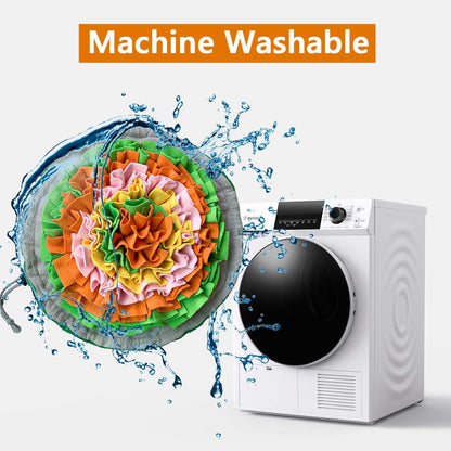 Snuffle Mat for Dogs, Interactive Foraging Puzzle Blanket, Nosework Feeding Bowl Sniffing Pad for Cats Puppies Small Medium Pets